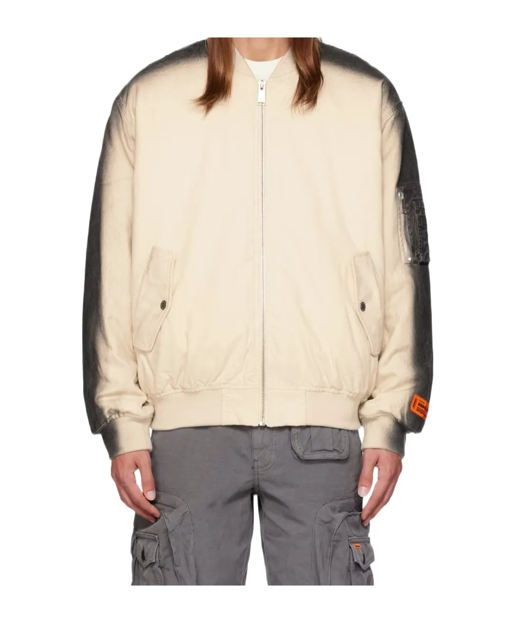 Gradient Long Sleeve Cotton Coat