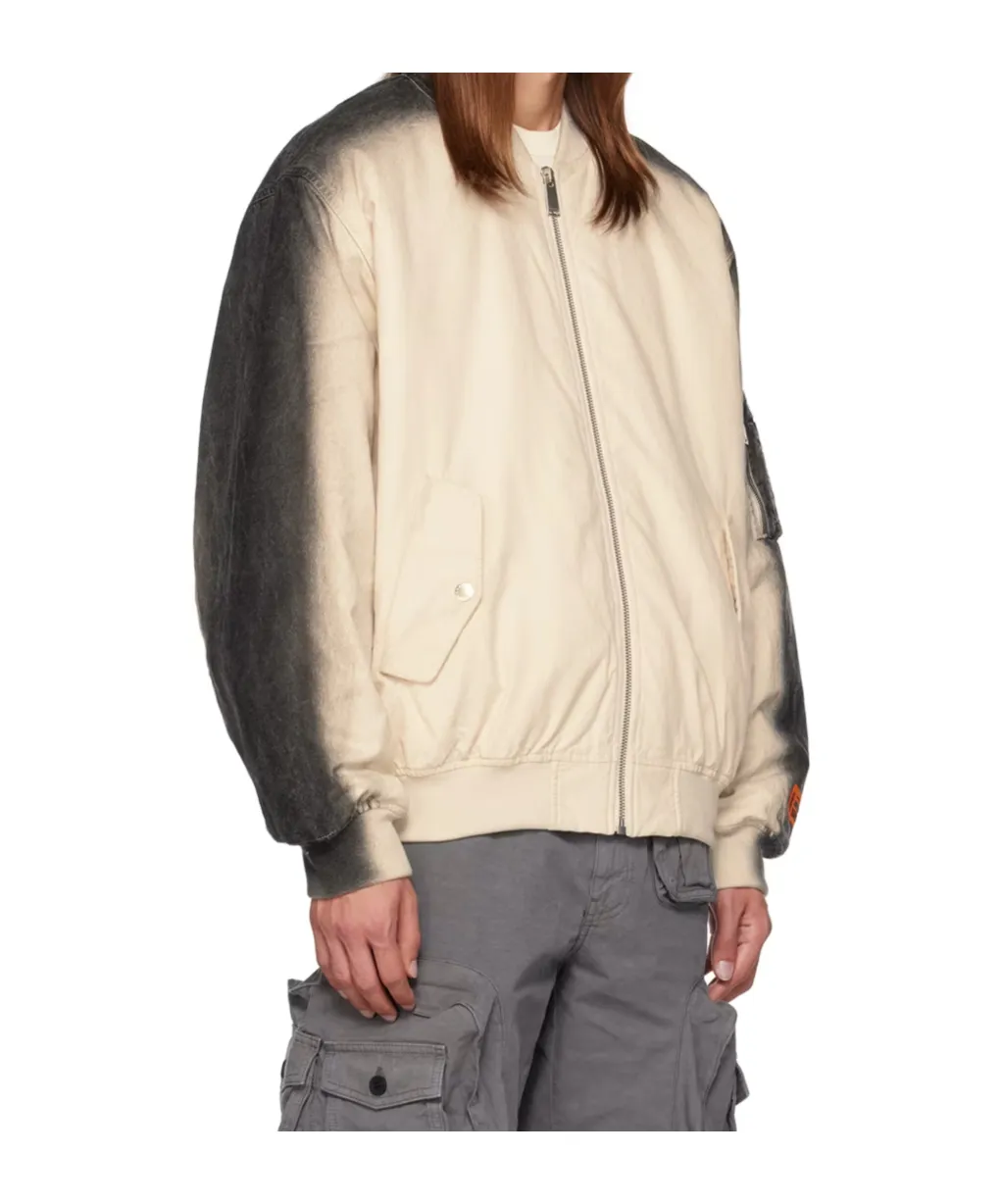 Gradient Long Sleeve Cotton Coat