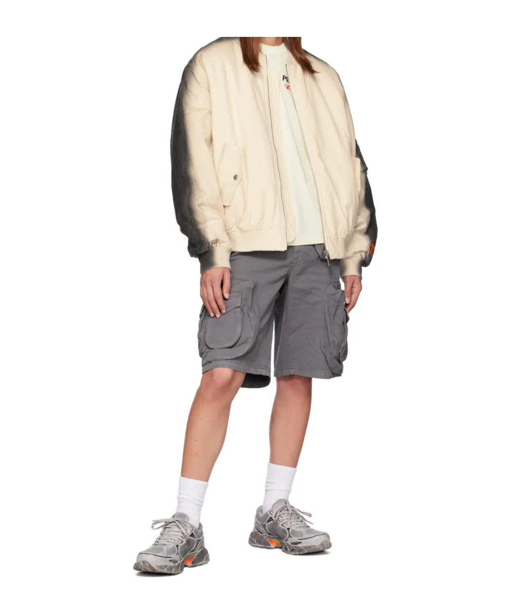 Gradient Long Sleeve Cotton Coat