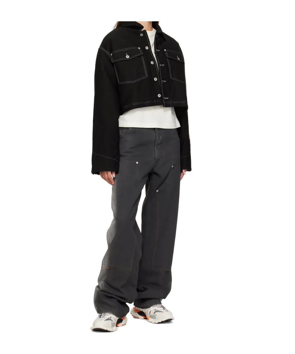 Short Button Cotton Jacket