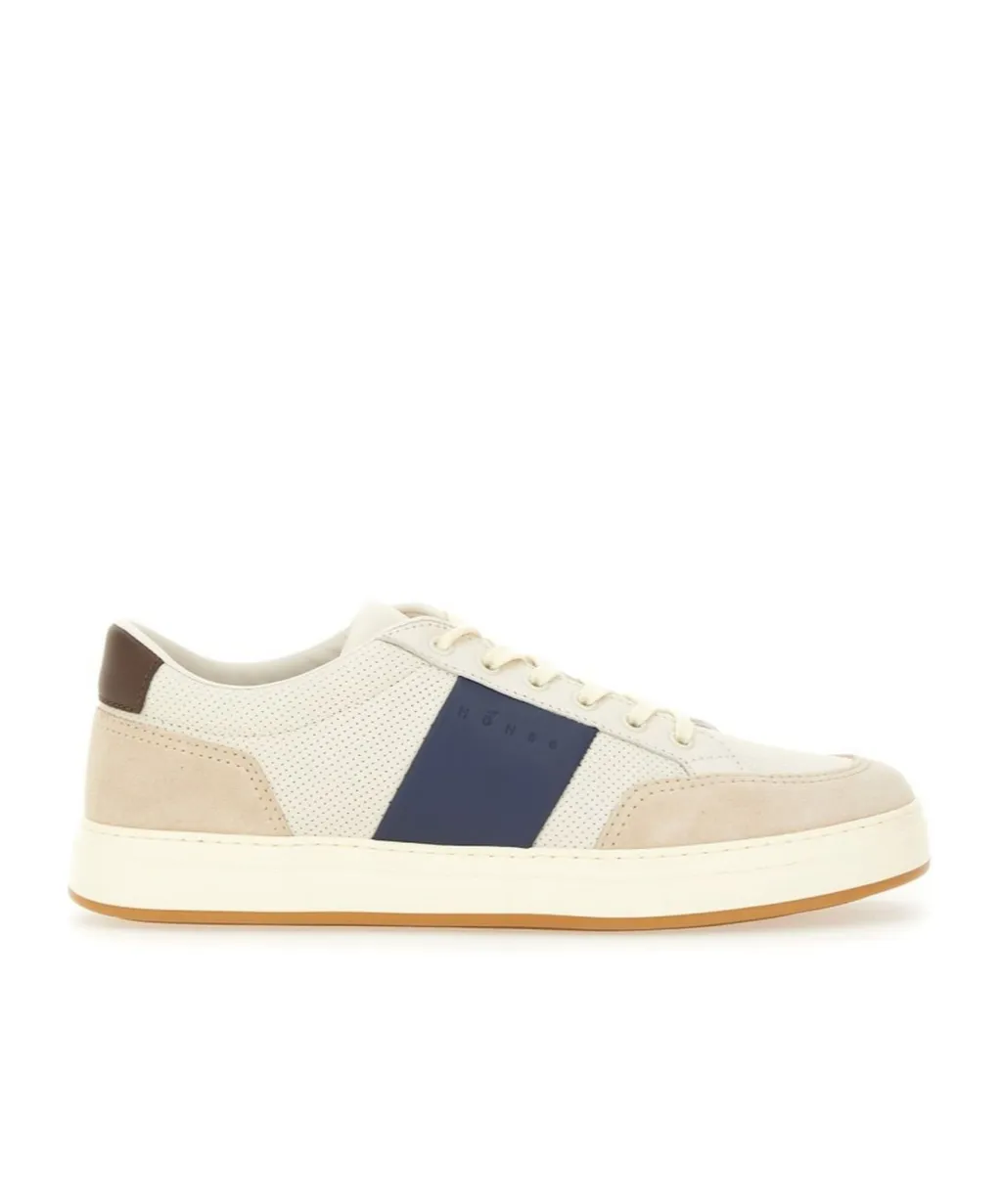 Logo Embossed Lace-Up Sneakers