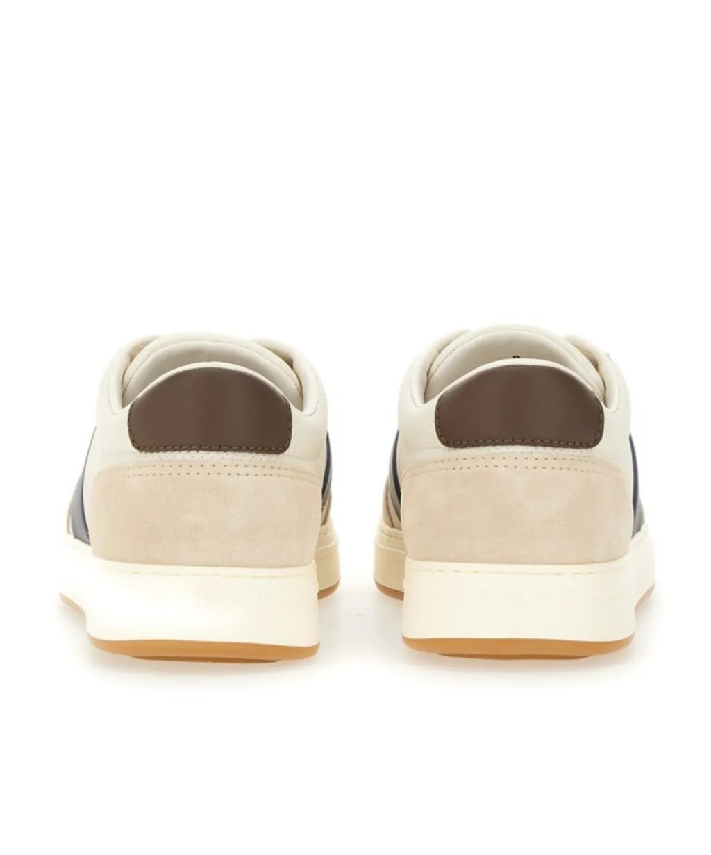 Logo Embossed Lace-Up Sneakers