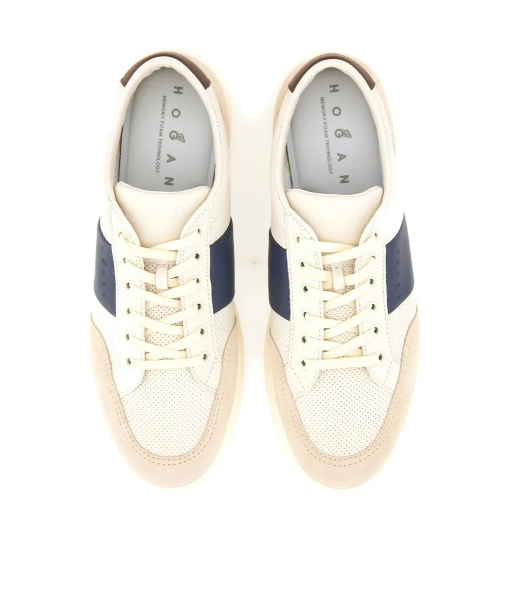 Logo Embossed Lace-Up Sneakers