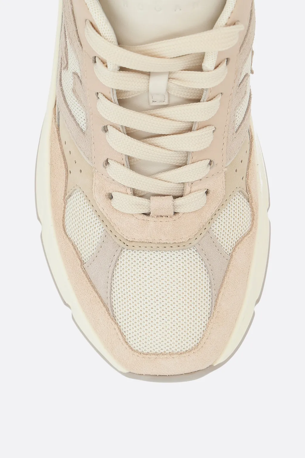 Panelled Lace-Up Sneakers