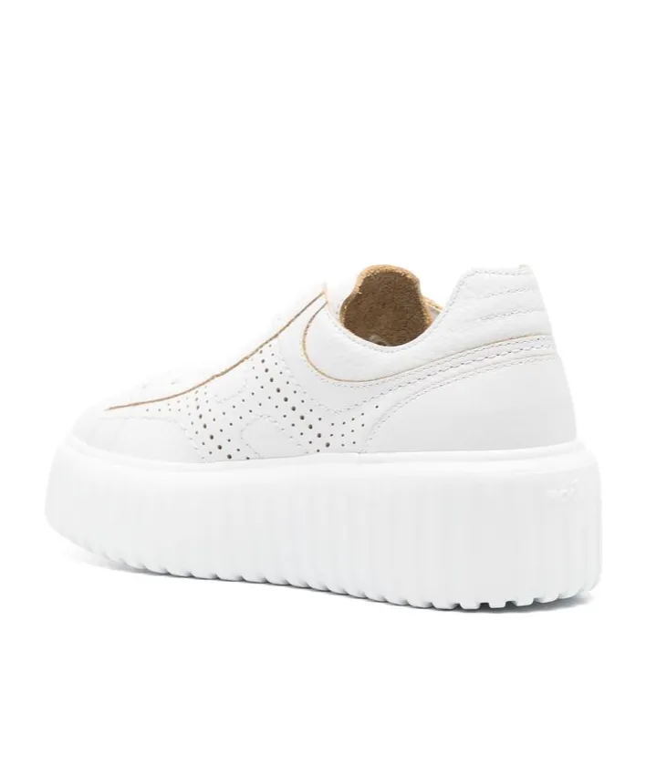 Side H Perforated Detailed Sneakers