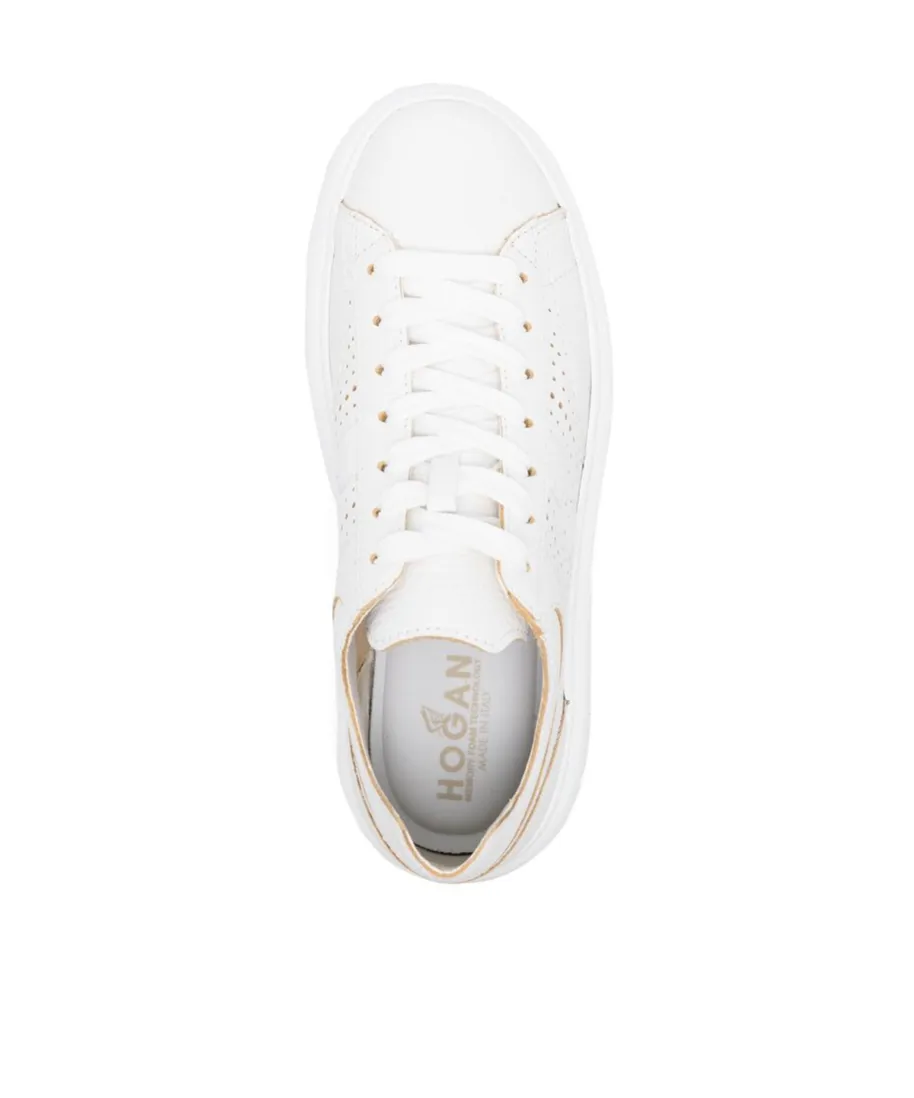 Side H Perforated Detailed Sneakers