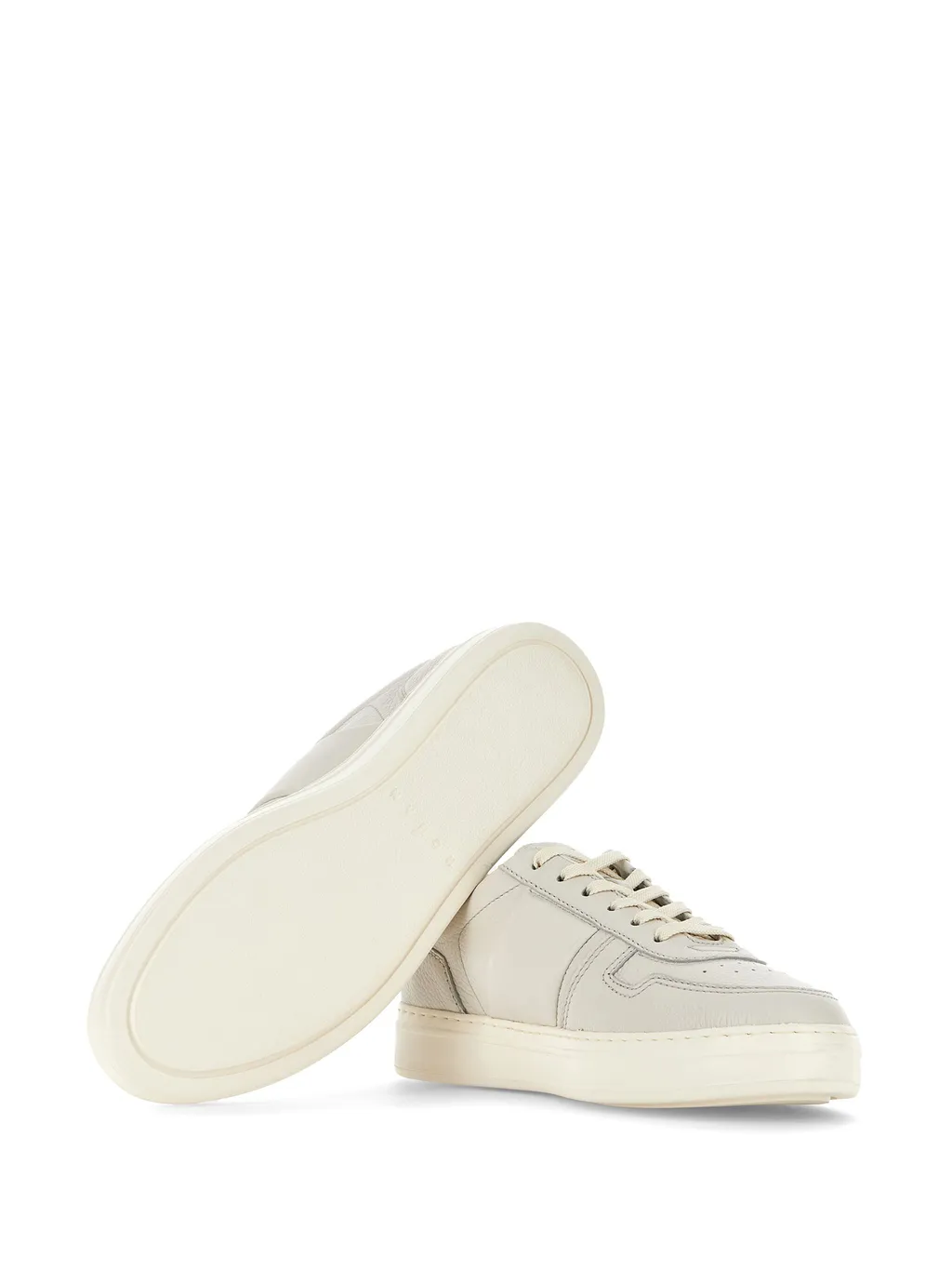 Logo Printed Round Toe Sneakers
