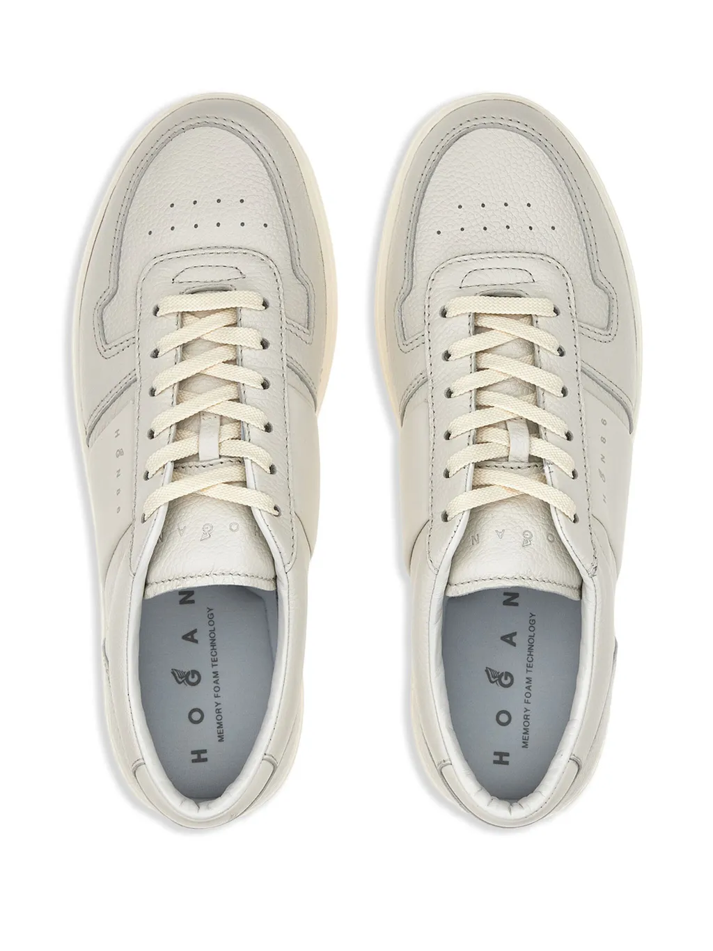 Logo Printed Round Toe Sneakers