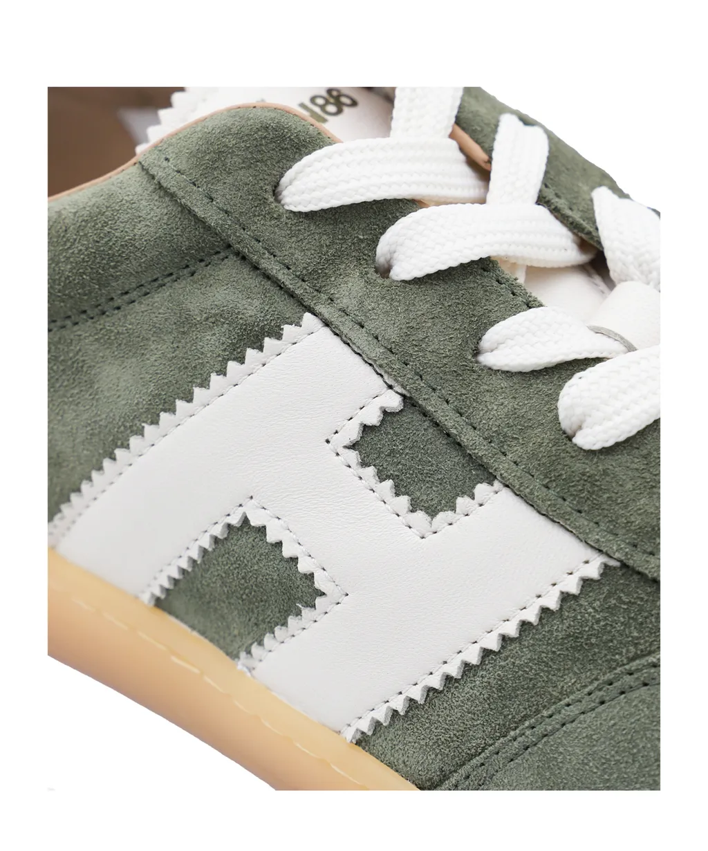 Logo Embossed Lace-Up Sneakers