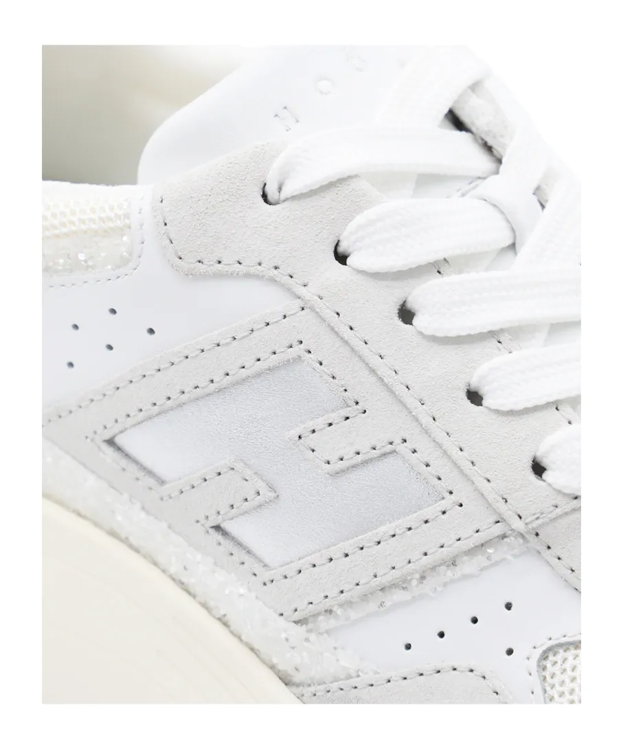 Panelled Lace-Up Sneakers