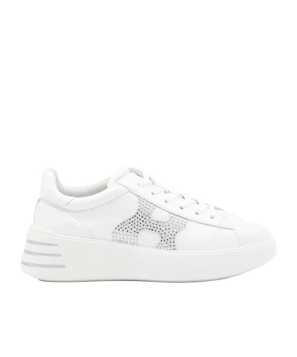 Logo Embellished Lace-Up Sneakers