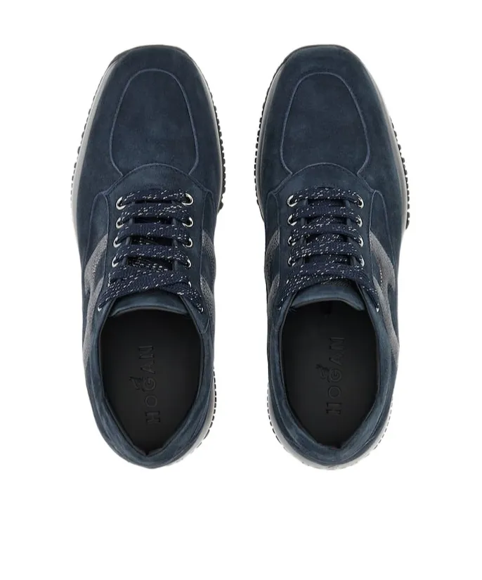 Interactive Round Toe Lace-Up Sneakers