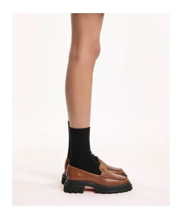 Round-Toe Slip-On Loafers