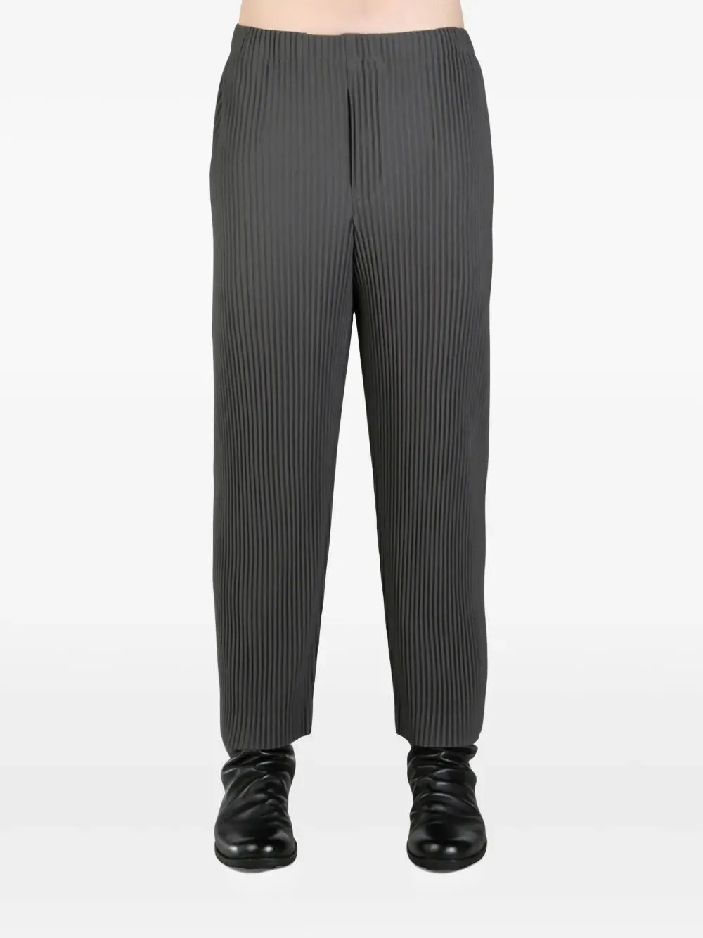 Pleated Tapered Leg Trousers