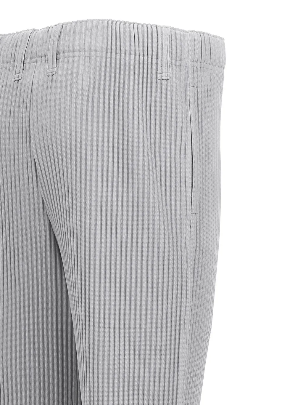 Pleated Straight-Leg Trousers