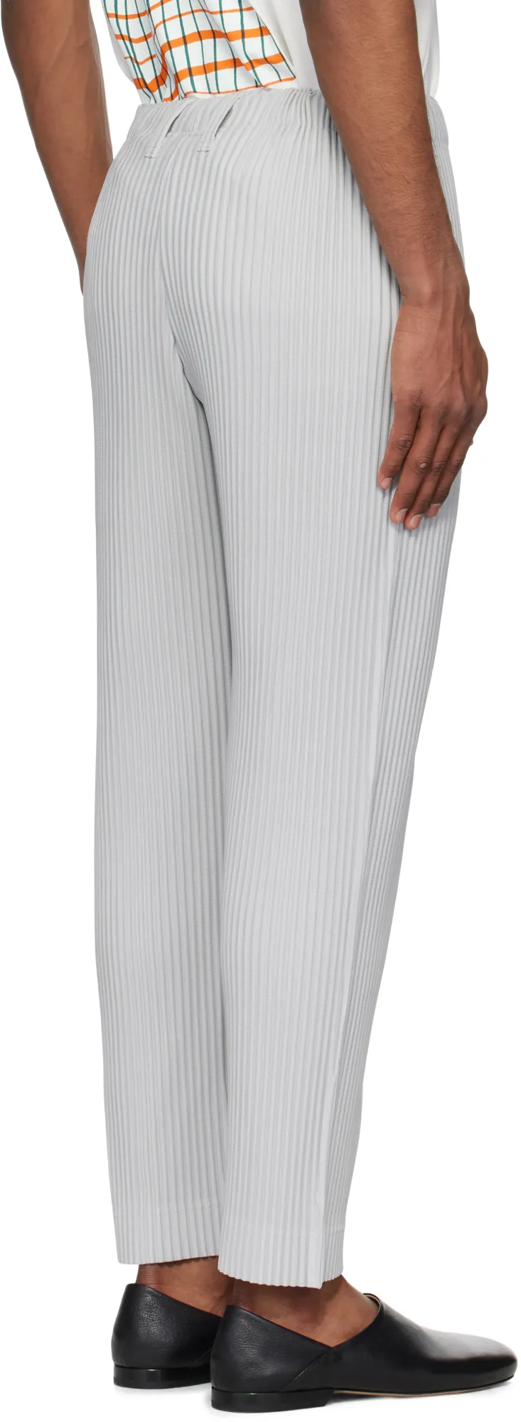 Pleated Straight-Leg Trousers
