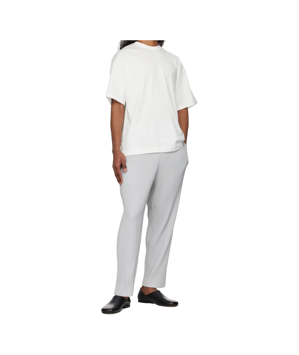 Pleated Straight-Leg Trousers