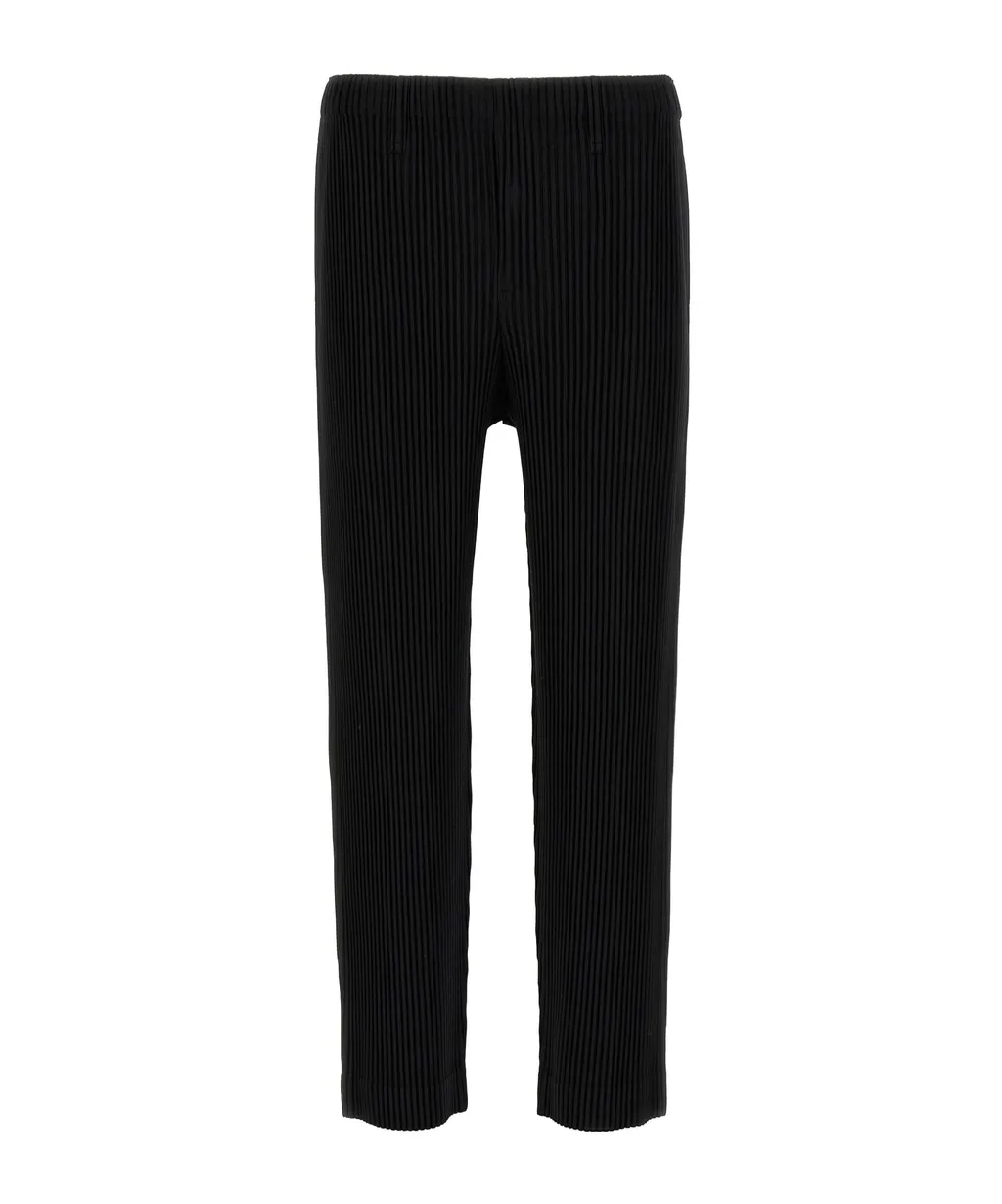 Elasticated Waistband Pleated Trousers