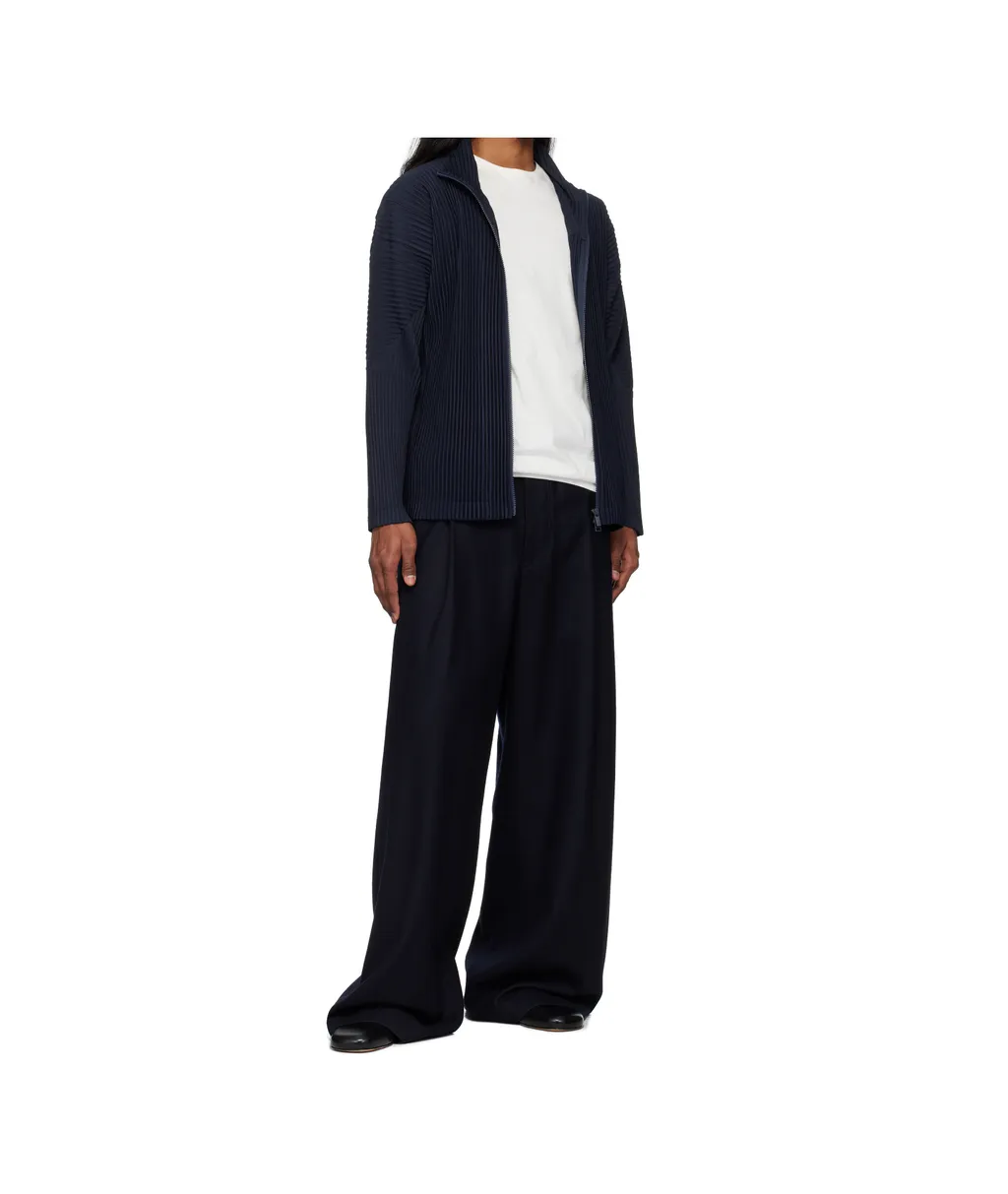 Zip-Up Pleated Jacket