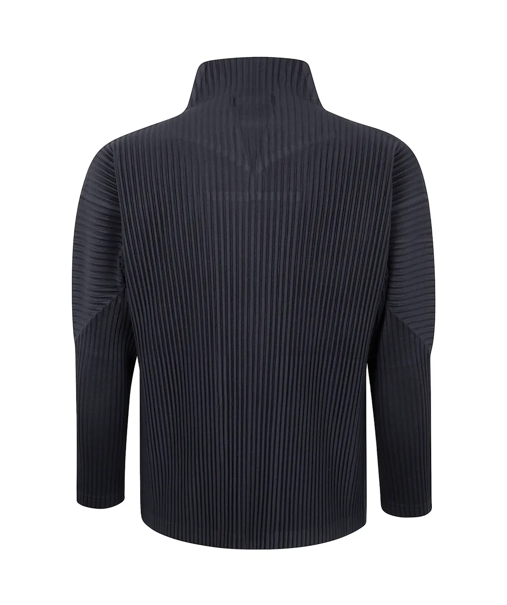 Zip-Up Knitted Cardigan