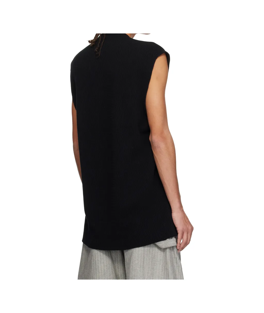 Tight Twist Cotton Knit Vest