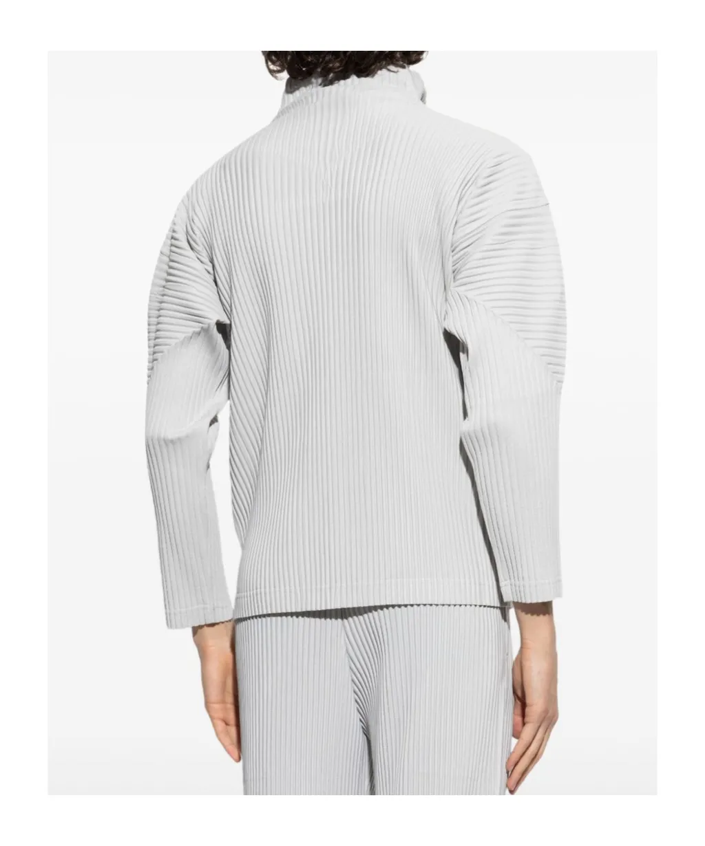 Zip-Up Pleated Jacket