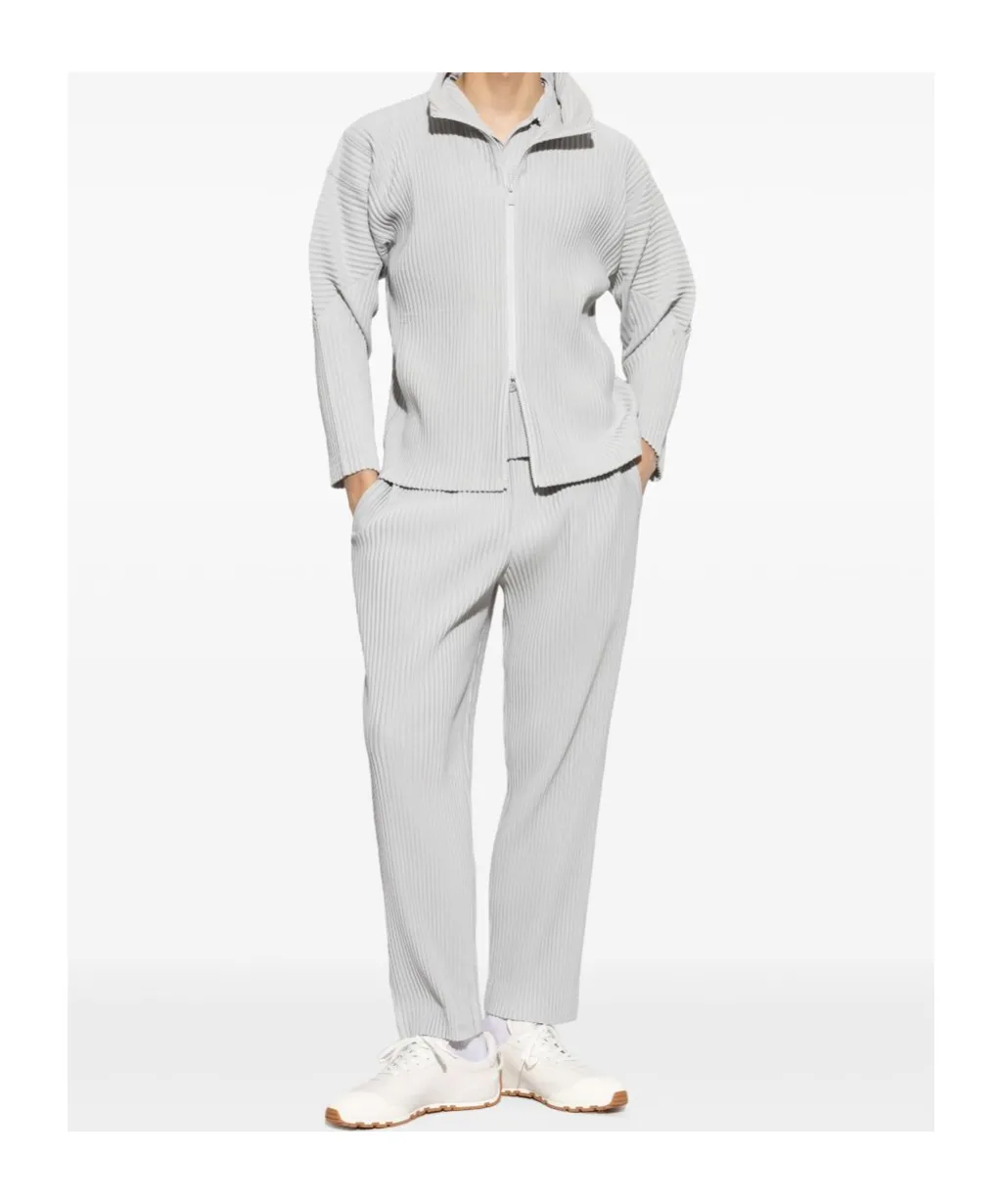 Zip-Up Pleated Jacket