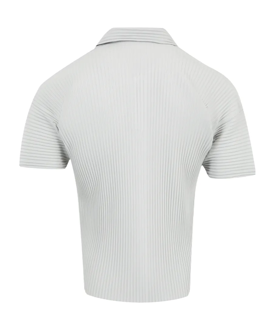Plissé-Effect Polo Shirt