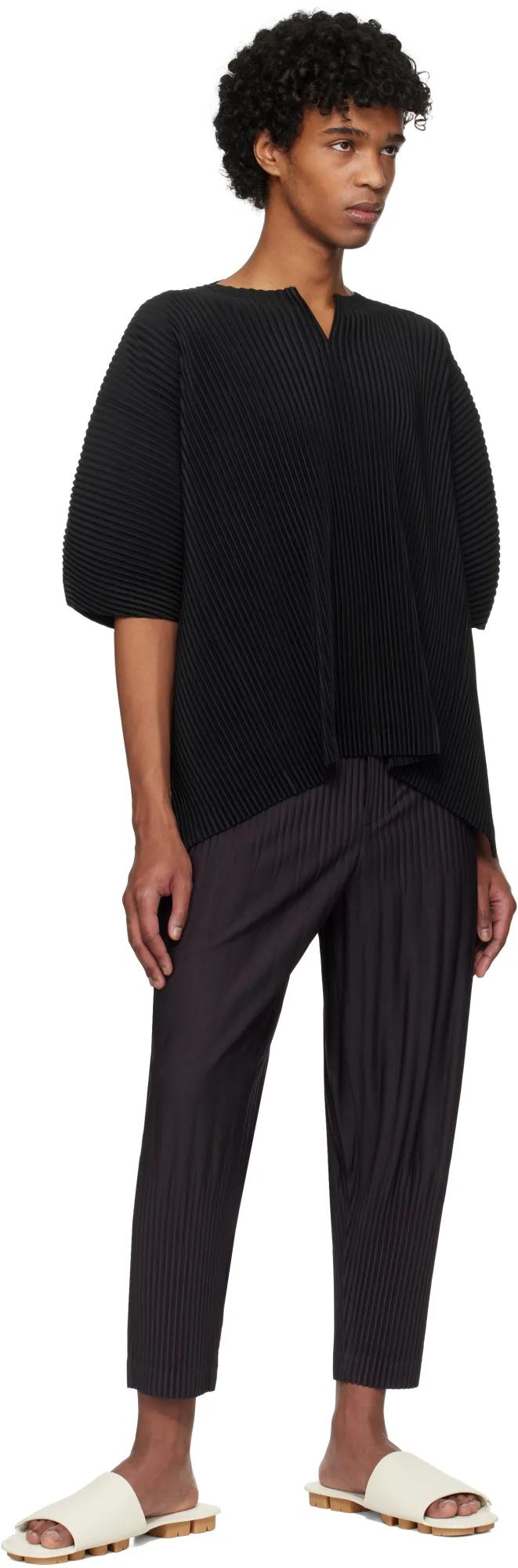 Short-Sleeved Knitted T-Shirt