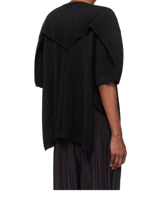 Short-Sleeved Knitted T-Shirt