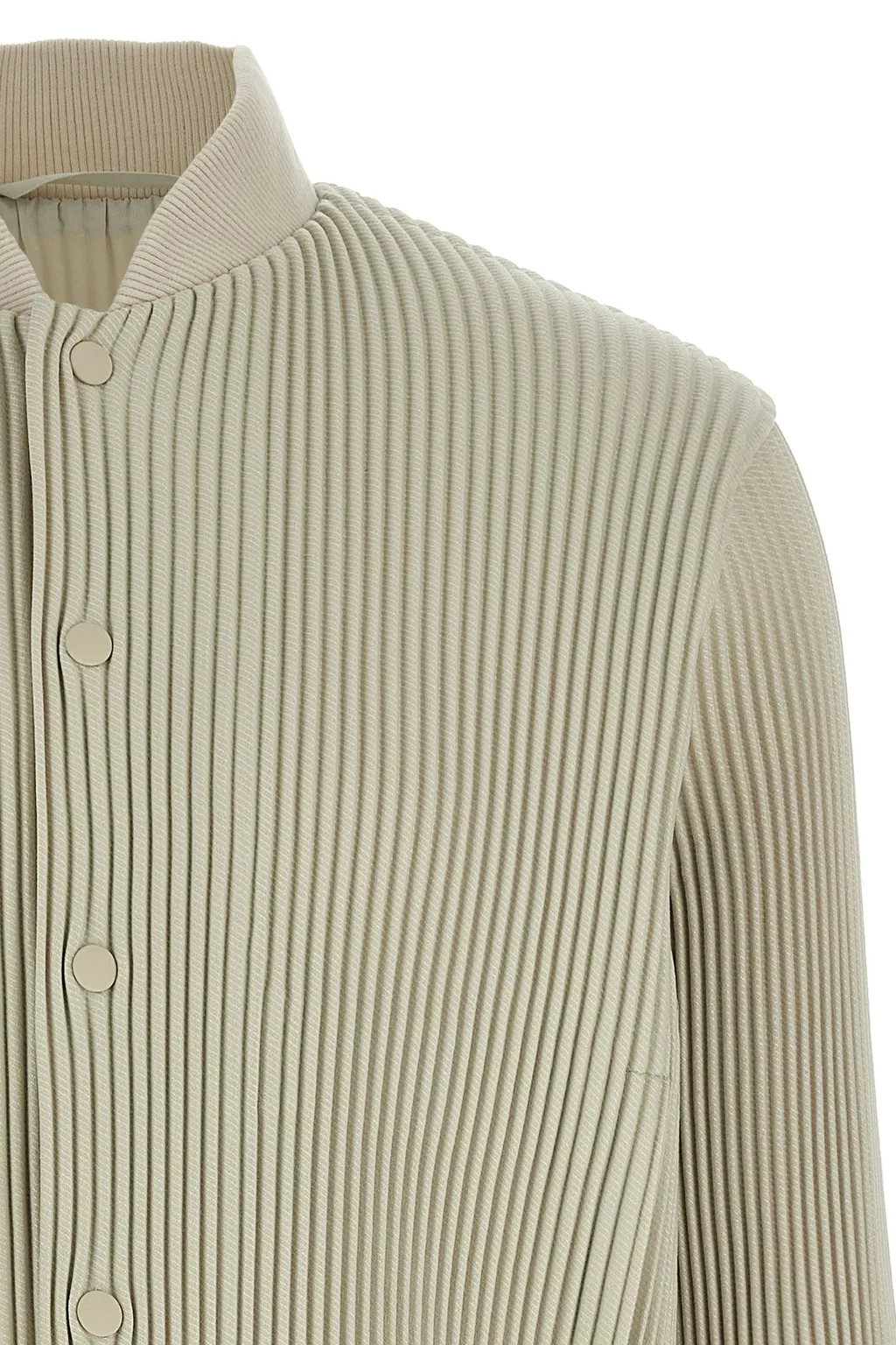 Button-Up Pleated Jacket