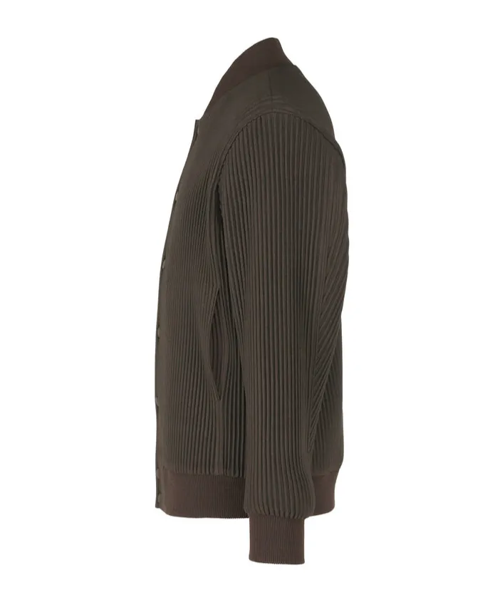 Button-Detailed Pleated Jacket