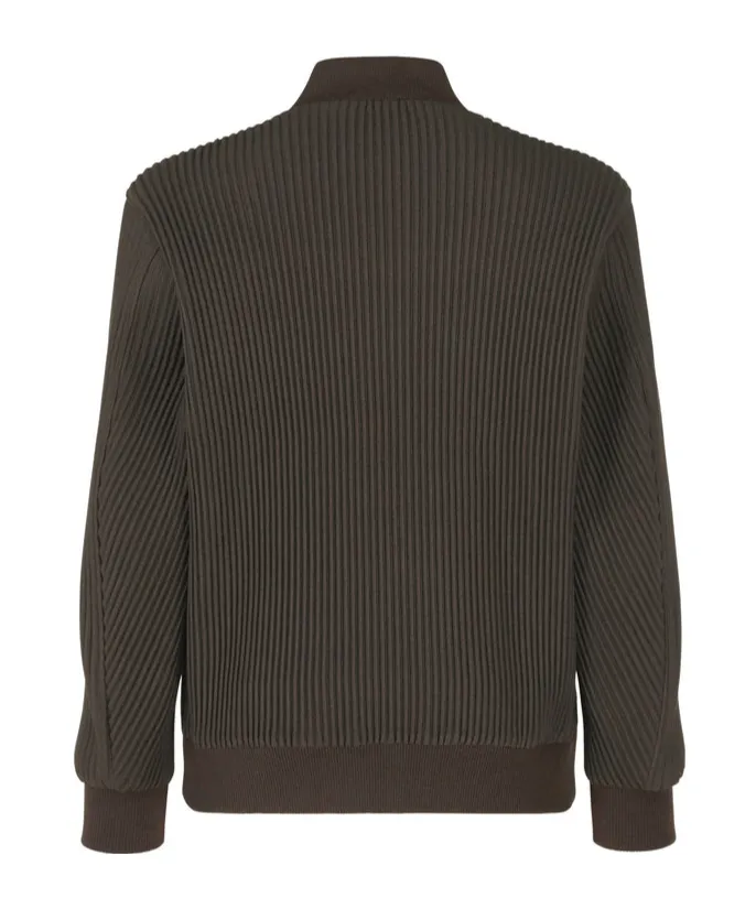 Button-Detailed Pleated Jacket