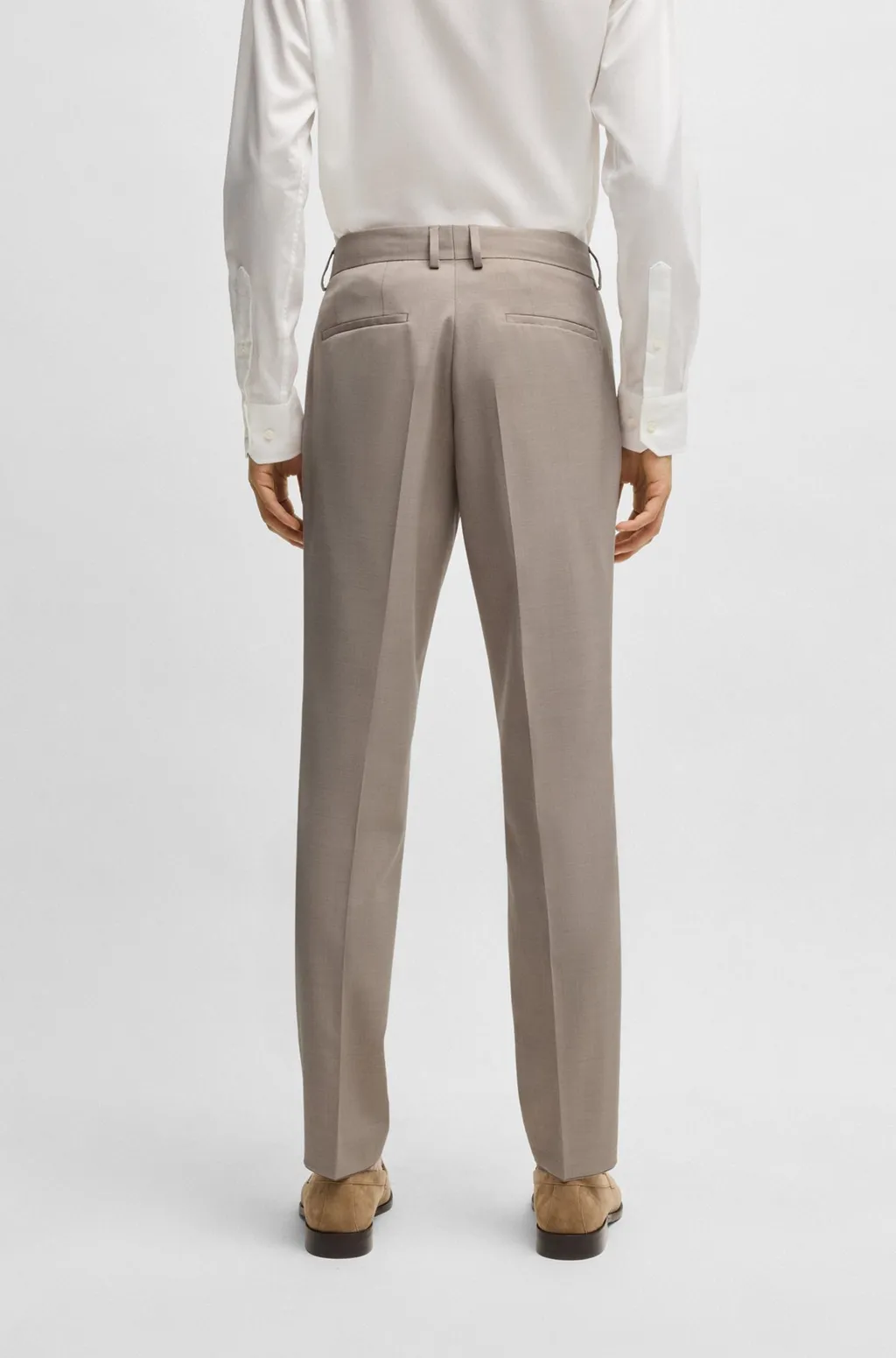 Micro-Patterned Stretch Cloth Three-Piece Suit
