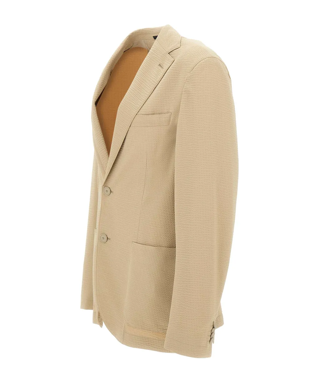 Single-Breasted Slim-Fit Jacket