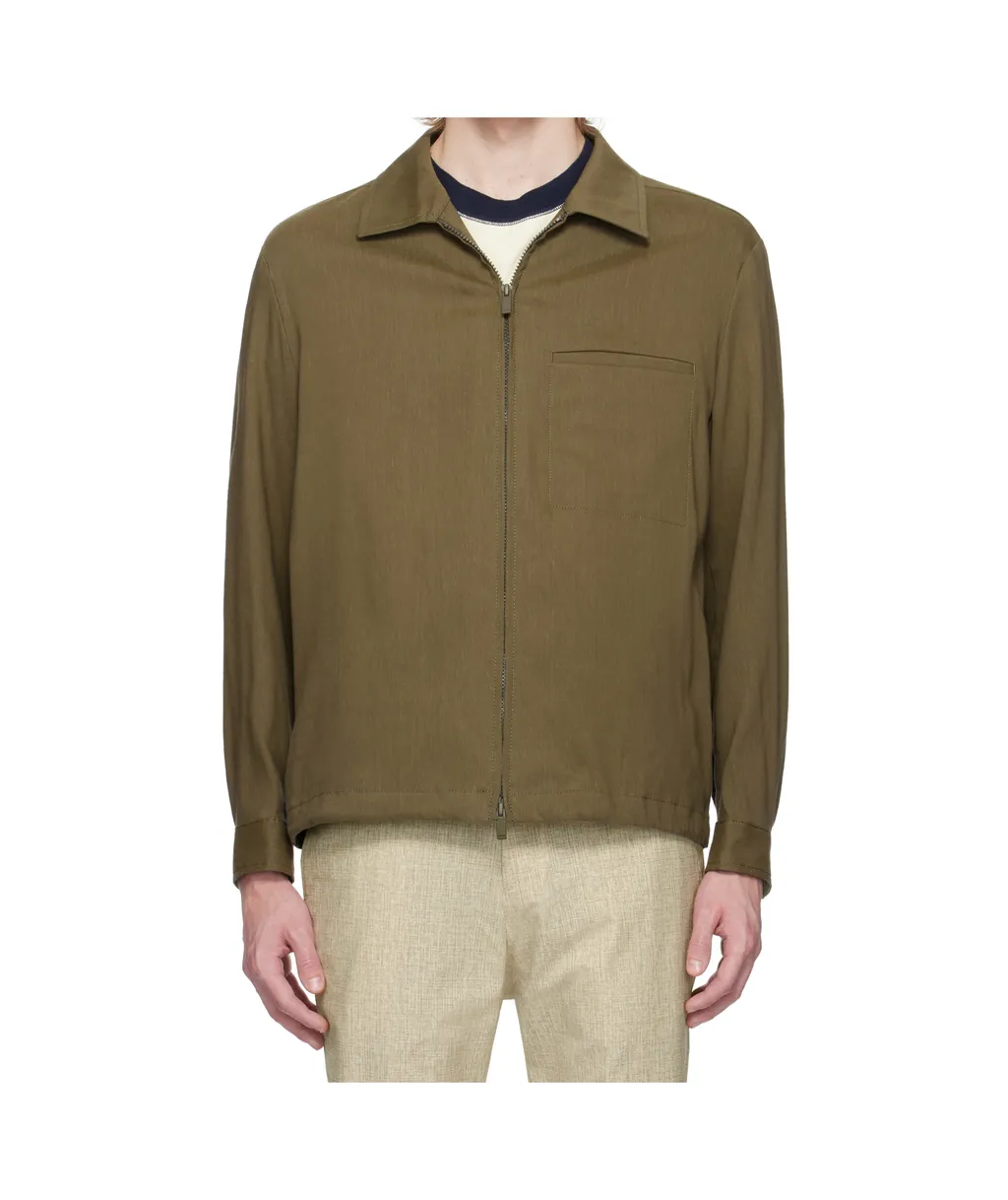Relaxed-Fit Zipped Overshirt