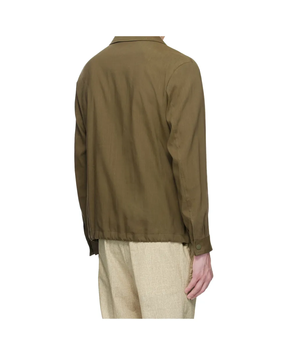 Relaxed-Fit Zipped Overshirt