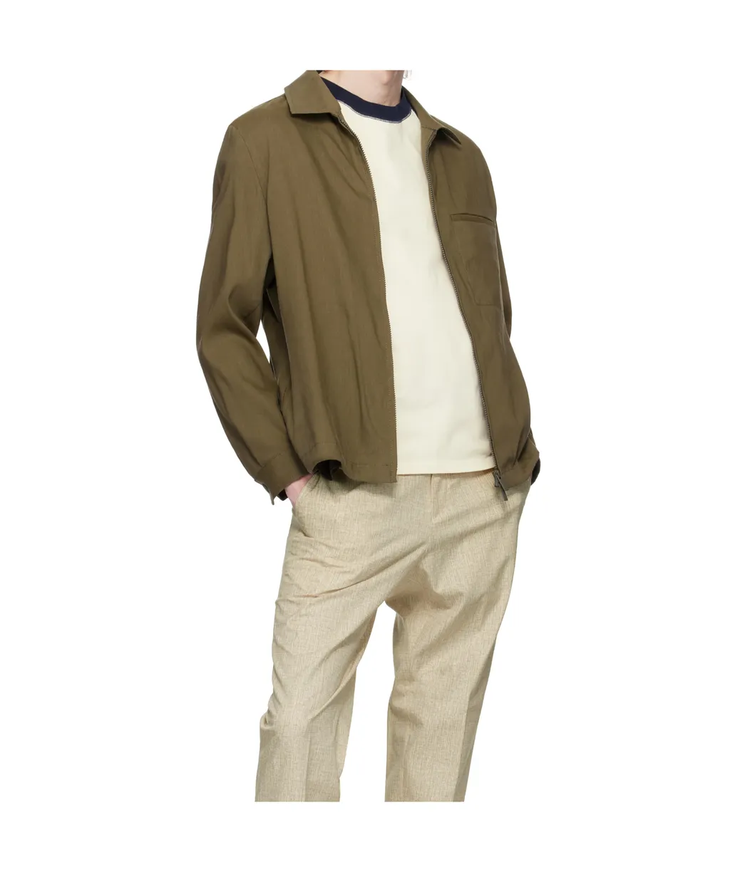 Relaxed-Fit Zipped Overshirt