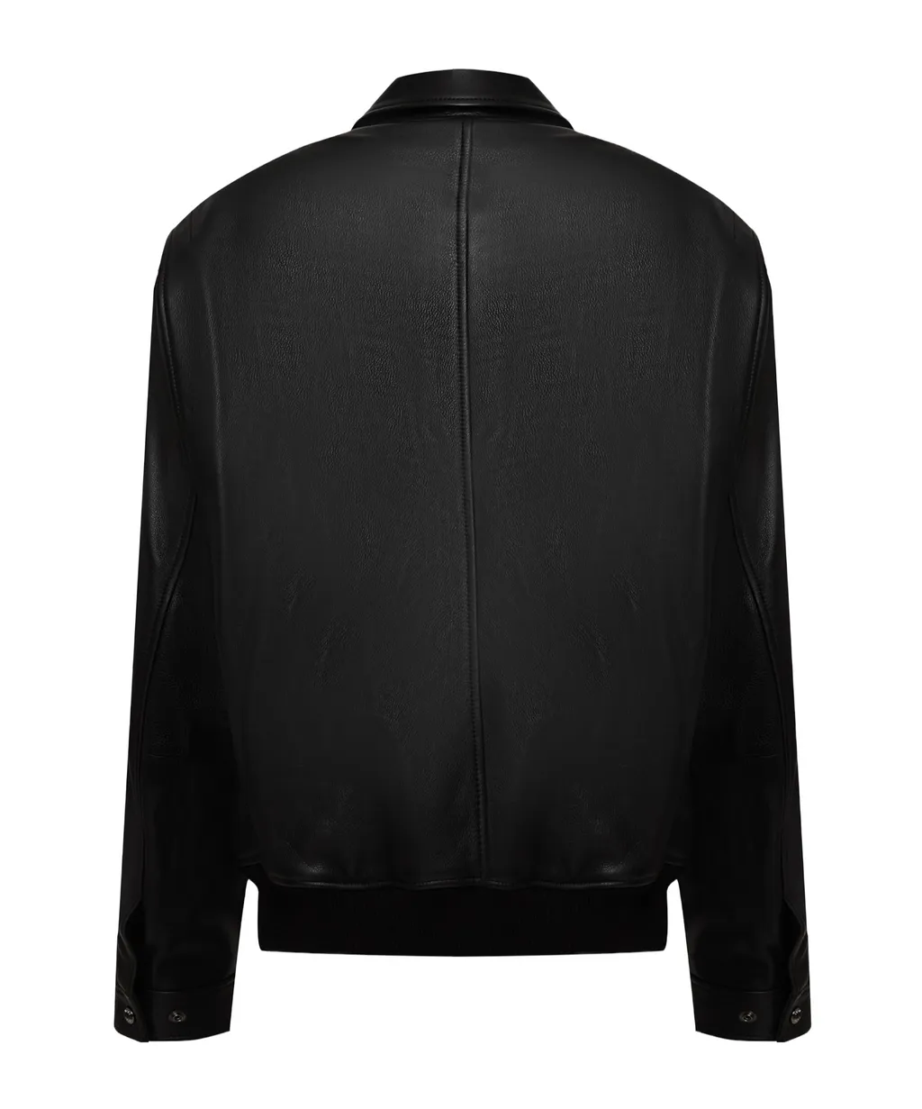 Leather Bomber Jacket