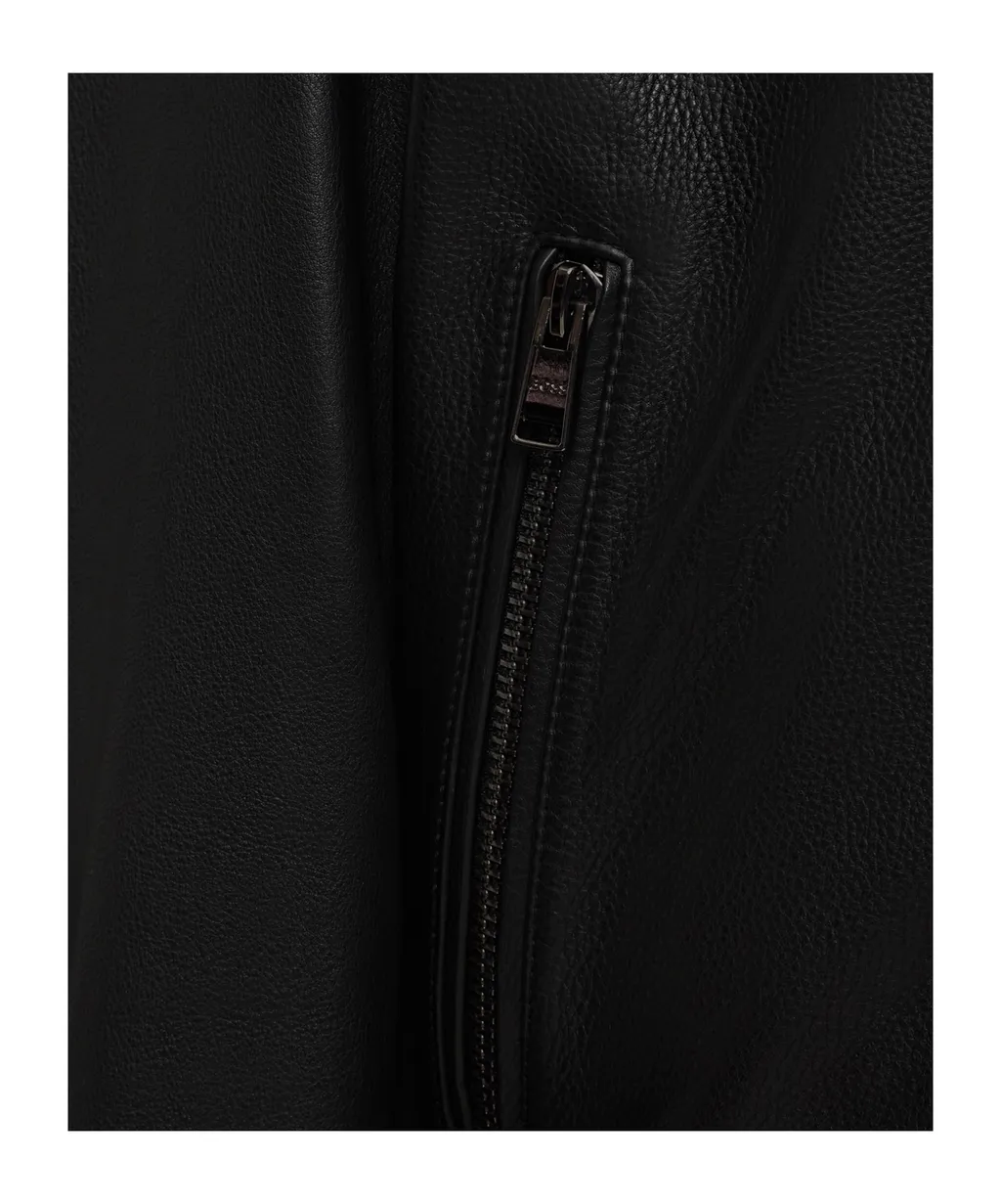 Leather Bomber Jacket