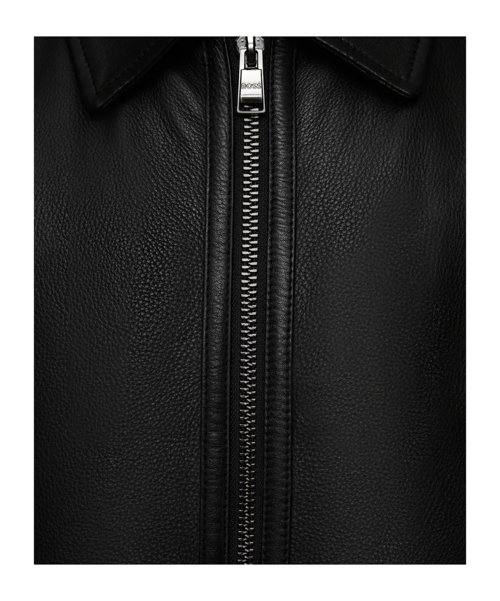 Leather Bomber Jacket