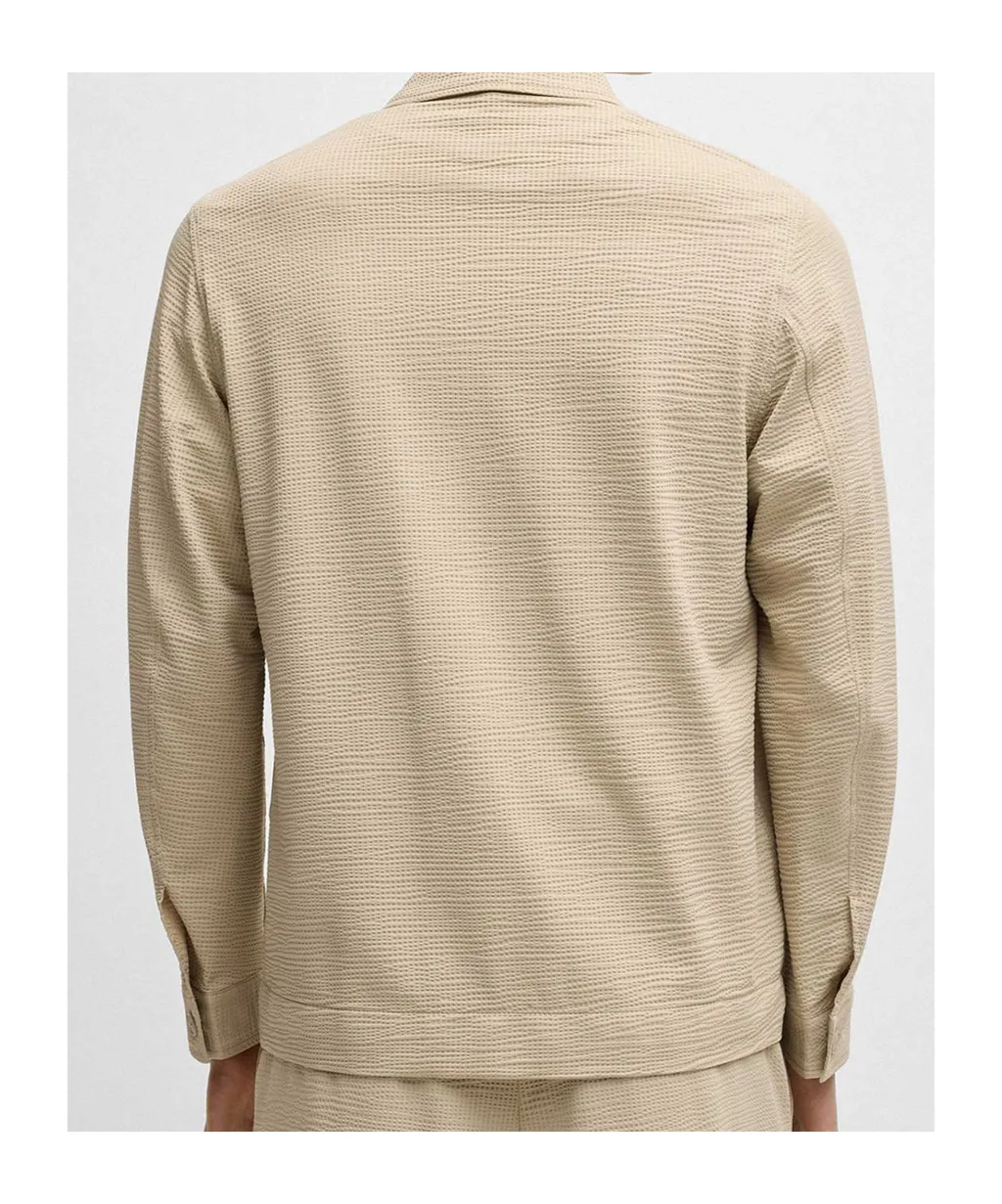 Relaxed-Fit Button-Up Overshirt