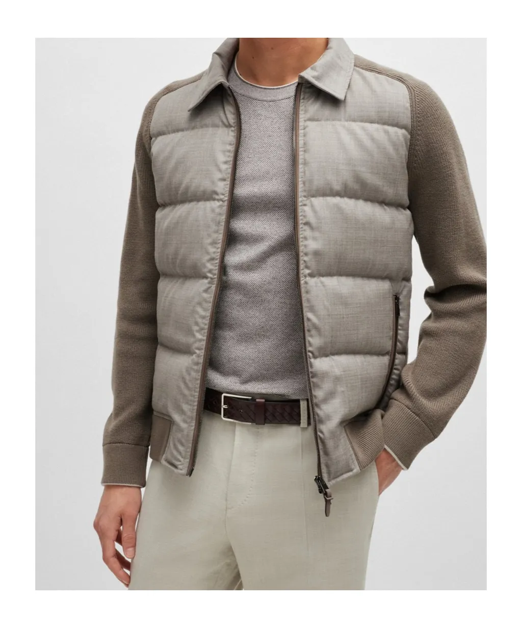 Long Sleeve Wool Down Jacket