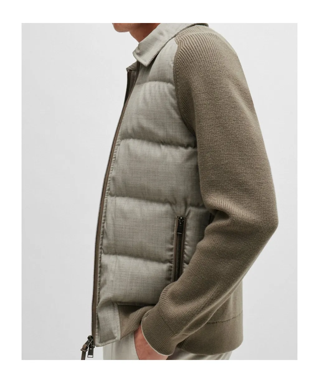 Long Sleeve Wool Down Jacket