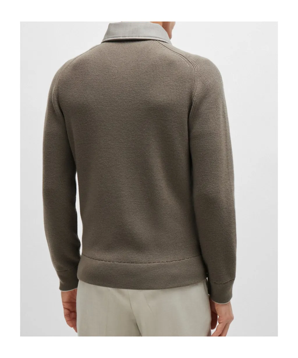 Long Sleeve Wool Down Jacket
