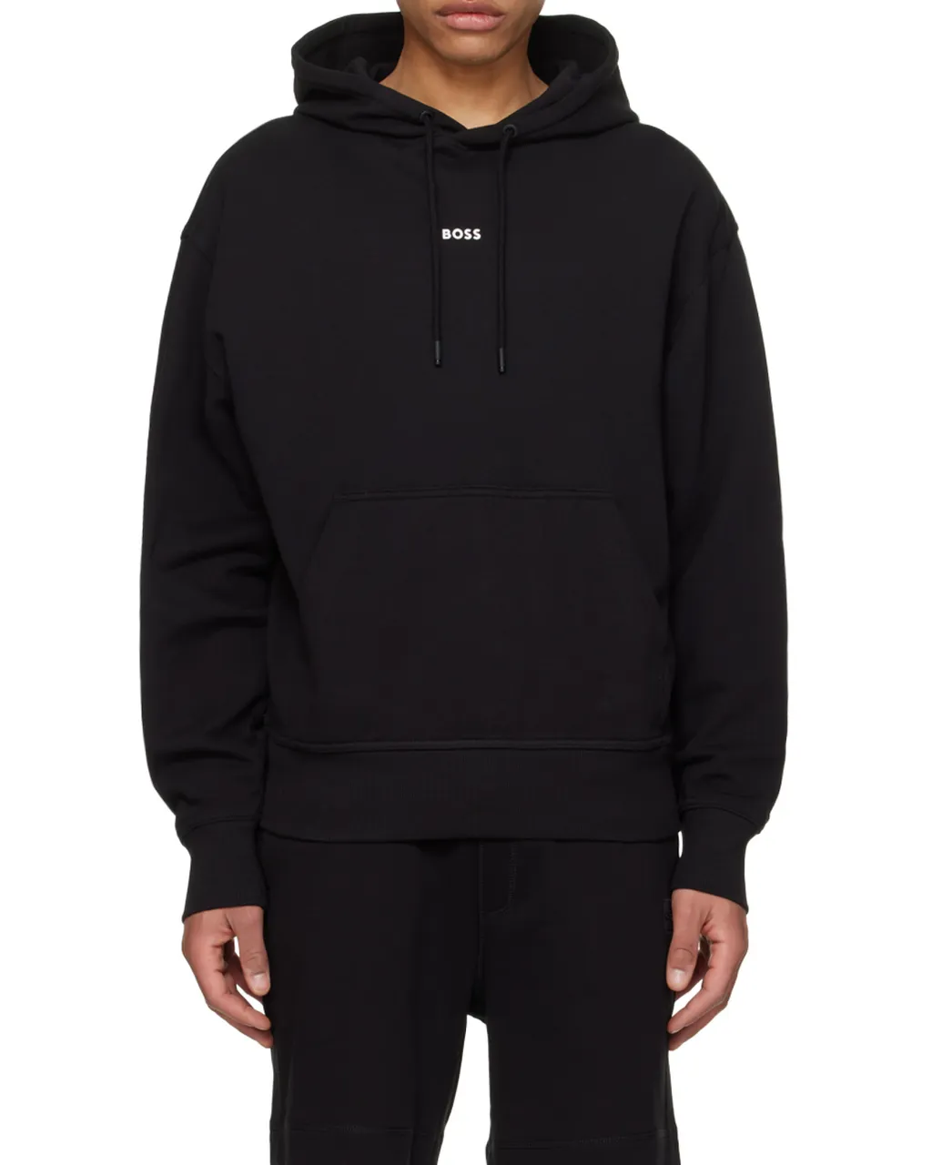 Logo-Rubberised Cotton Hoodie
