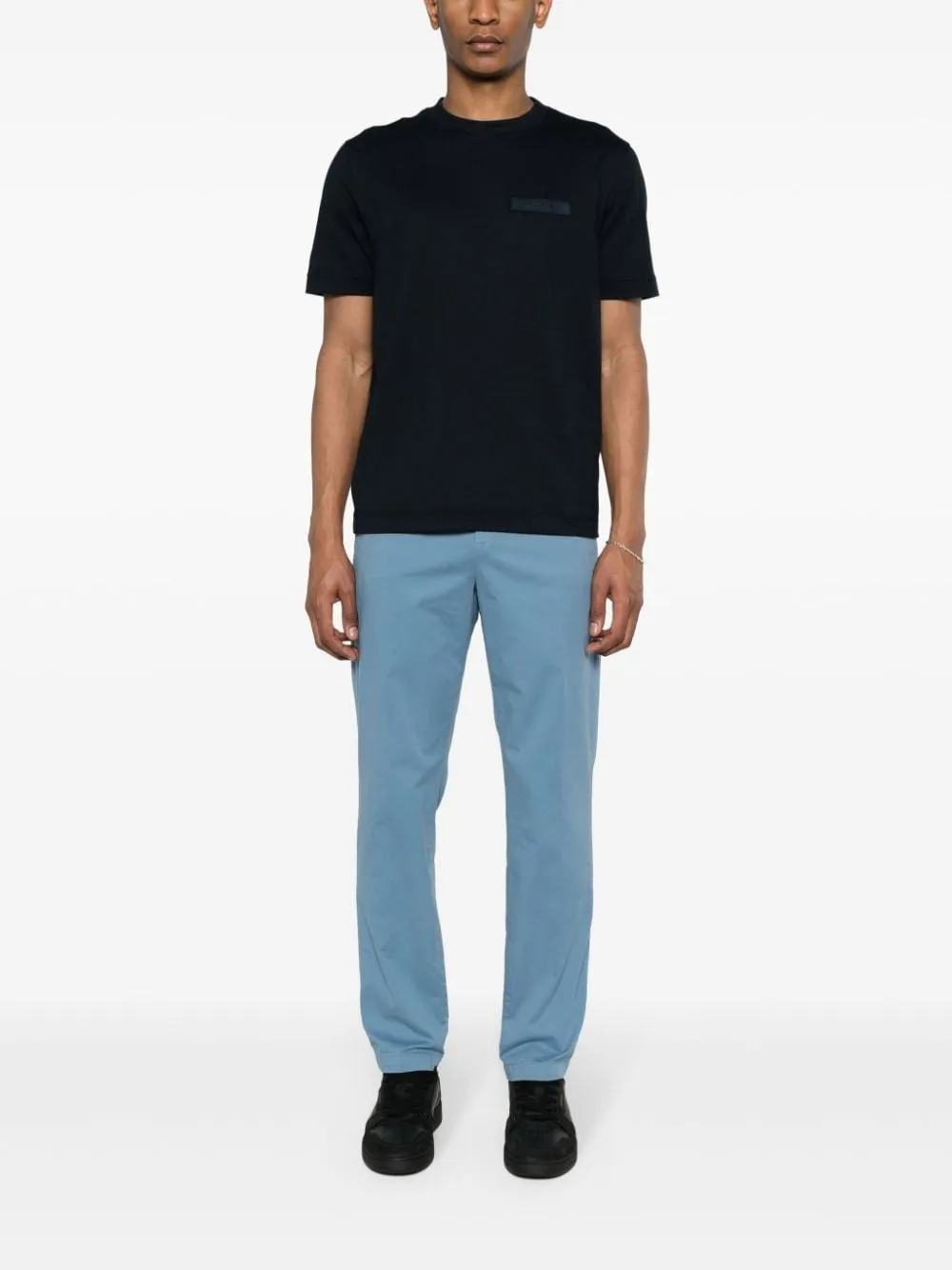 Button Detailed Straight Leg Pants