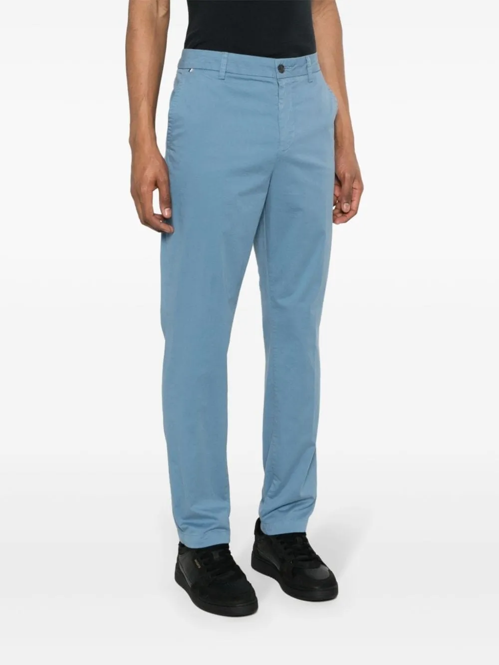 Button Detailed Straight Leg Pants