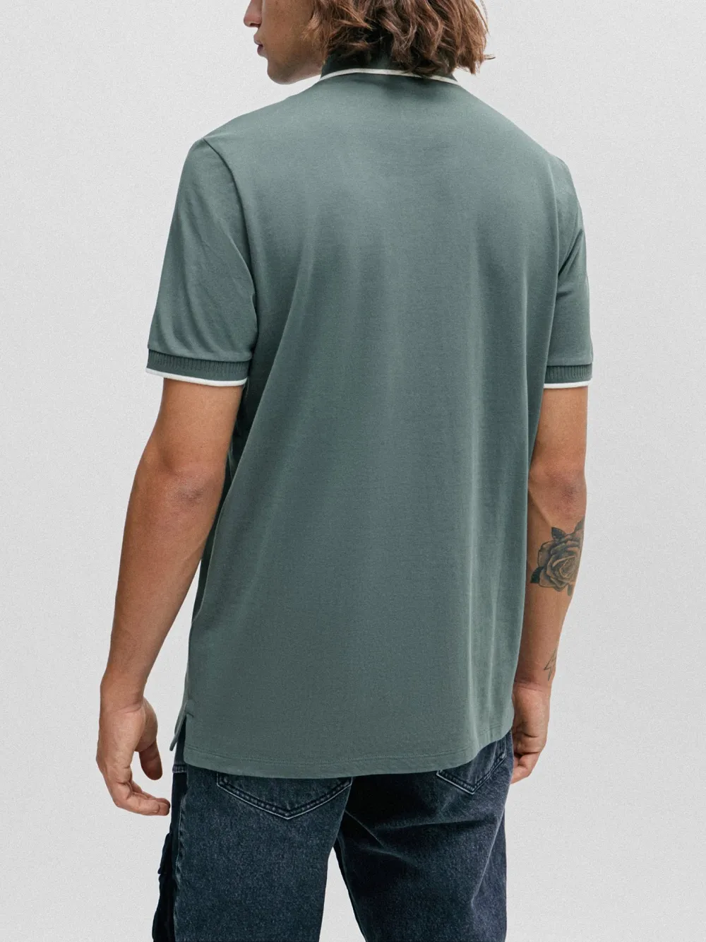 Logo Lapel Polo Shirt