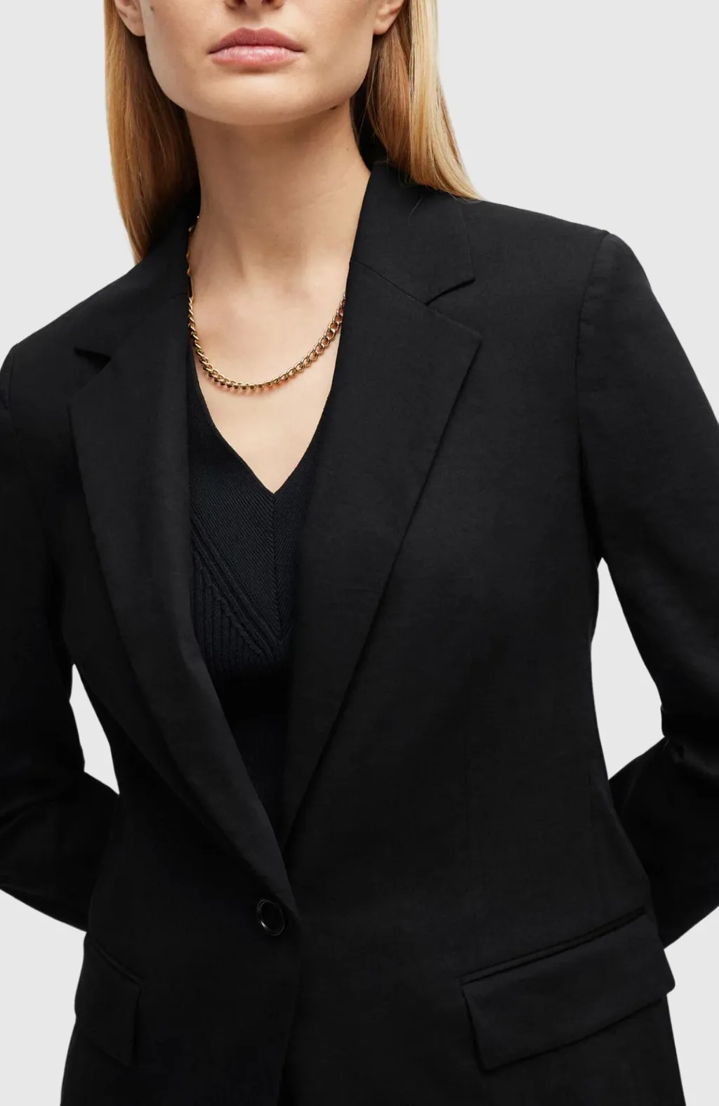Long-Sleeved Suit Coat